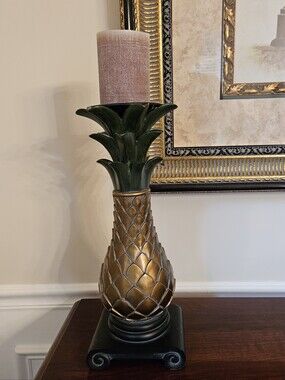 Charleston Pineapple Southern Hospitality Candle Holder  16"  Heavyweight